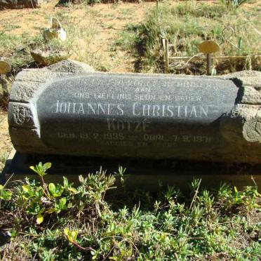 KOTZE Johannes Christian 1935-1971