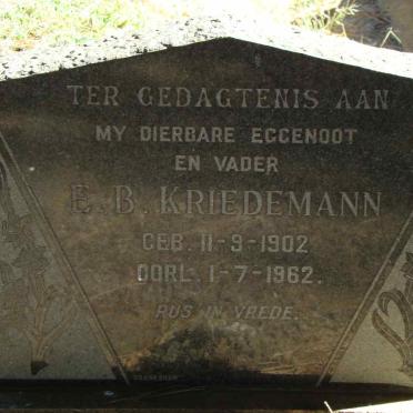 KRIEDEMANN E.B. 1902-1962