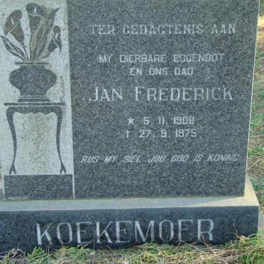 KOEKEMOER Jan Frederick 1908-1975