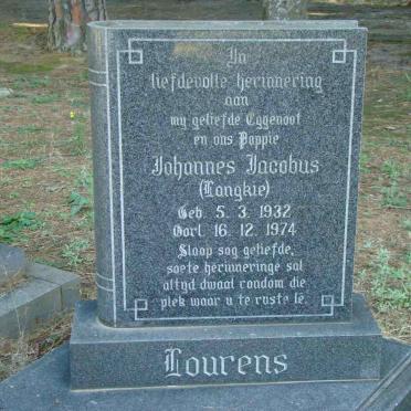 LOURENS Johannes Jacobus 1932-1974