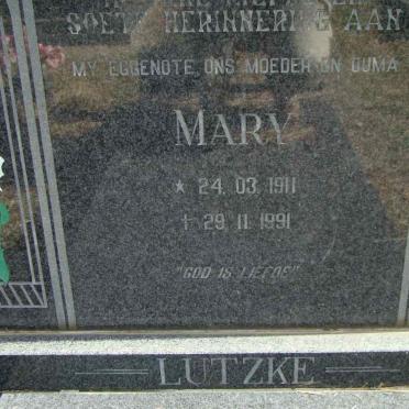 LUTZKE Mary 1911-1991