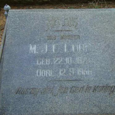 LUBBE M.J.C. 187?-1958