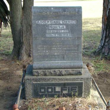 NORTJE Adolf Carl Dierick 1910-1938