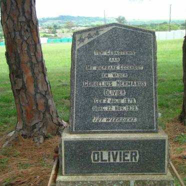OLIVIER Cornelius Hermanus 1879-1939