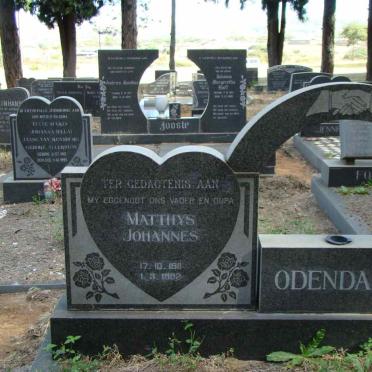 ODENDAAL Matthys Johannes 1911-1982 &amp; Wilhelmina Gertruida COLLING 1912-1981 