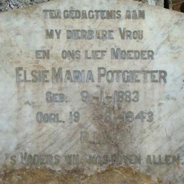 POTGIETER Elsie Maria 1883-1943