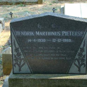 PIETERSE Hendrik Marthinus 1930-1960