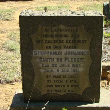PLESSIS Stephanus Johannes Smith, du 1907-1951