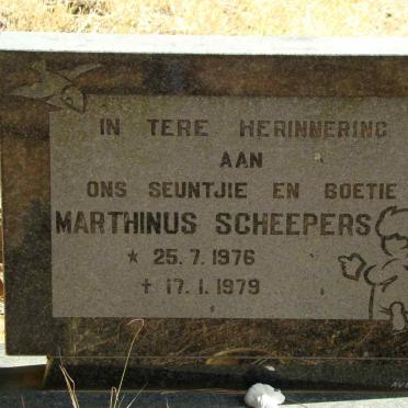 SCHEEPERS Marthinus 1976-1979
