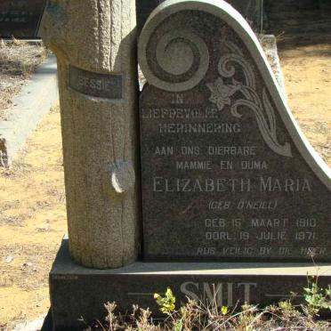 SMIT Elizabeth Maria nee O'NEILL 1910-1971