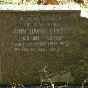 STROOH John David 1894-1957