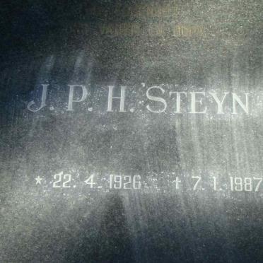 STEYN J.P.H. 1926-1987