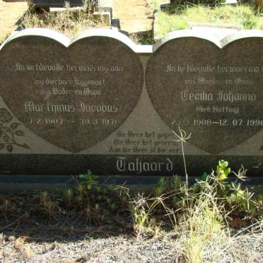 TALJAARD Marthinus Jacobus 1907-1971 &amp; Cecilia Johanna HATTING 1908-1990