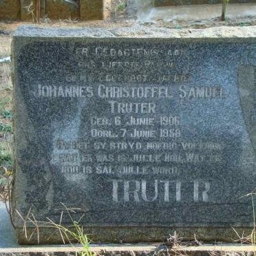 TRUTER Johannes Christoffel Samuel 1906-1958