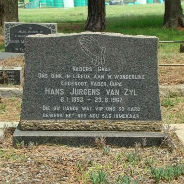 ZYL Hans Jurgens, van 1893-1967