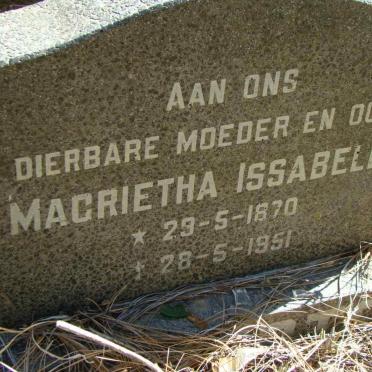 ? Magrietha Issabella 1870-1951