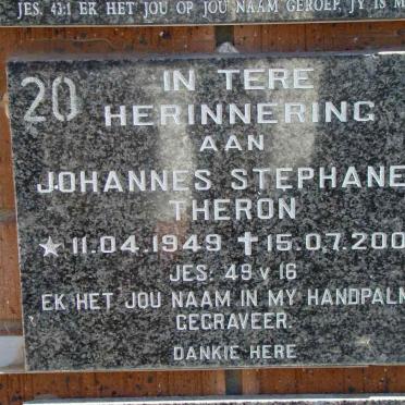 THERON Johannes Stephanus 1949-2006