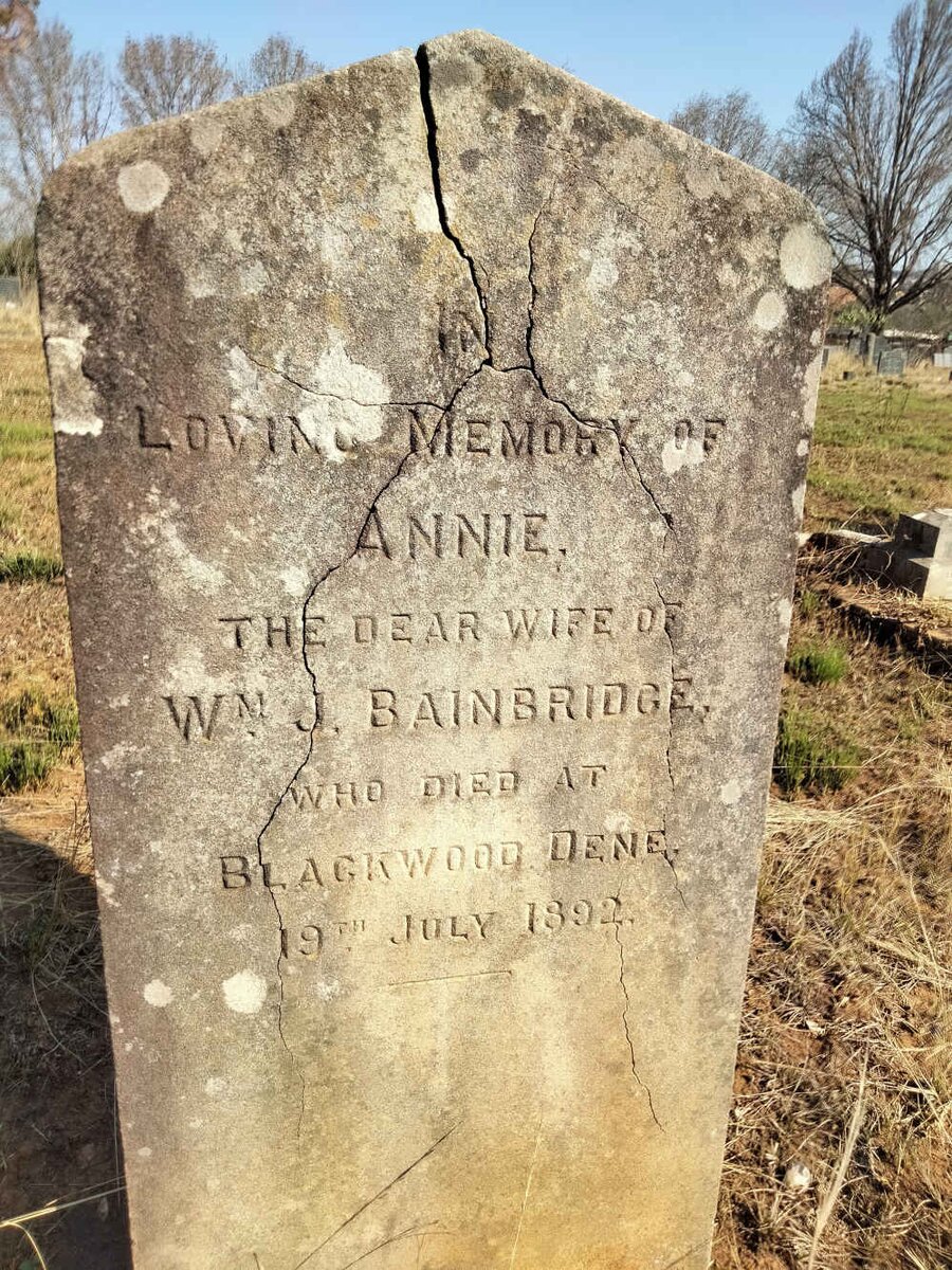 BAINBRIDGE Annie -1892