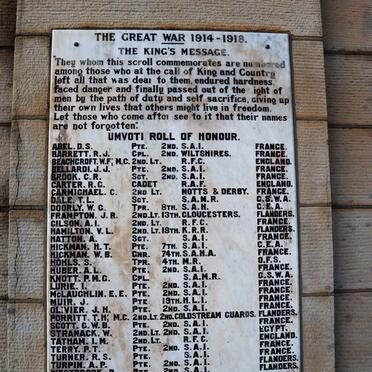 2. Greytown Great War memorial