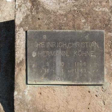 KOHNE Heinrich Christian Hermann 1866-1869