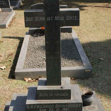 BRUNKHORST K.O. Friedrich 1881-1974