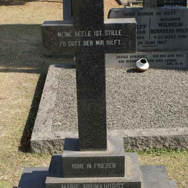 BRUNKHORST Marie nee ROHRS 1897-1980