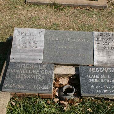 BRESELE Walter 1912-1984 &amp; Hannelore JESSNITZ 1920-2005 :: JESSNITZ Kurt-Werner 1913-1997 &amp; Ilse H.L.K. STROHM 1928-2009