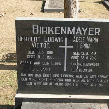BIRKENMAYER Herbert Ludwig Victor 1918-1986 &amp; Adele Maria Erika 1915-2010