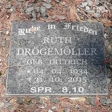 DROGEMULLER Ruth nee DITTRICH 1934-2015