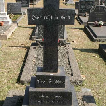 FROHLING Axel 1900-1960