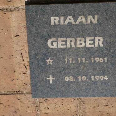 GERBER Riaan 1961-1994