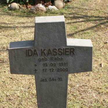 KASSIER Ida nee RABE 1911-2000