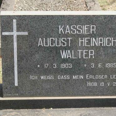 KASSIER August Heinrich Walter 1903-1985