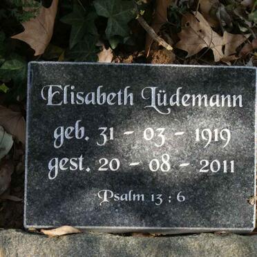 LUDEMANN Elisabeth 1919-2011
