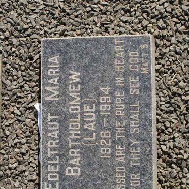 BARTHOLOMEW Edeltraut Maria nee LAUE 1928-1994