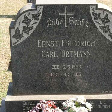 ORTMANN Ernst Friedrich Carl 1896-1965
