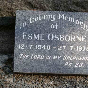 OSBORNE Esme 1940-1975