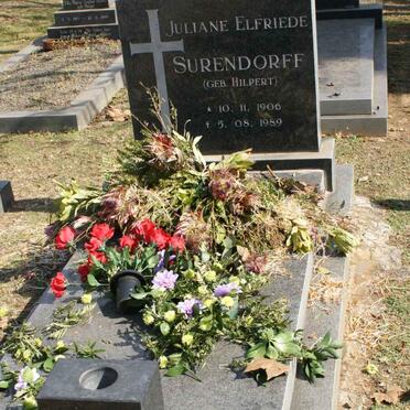 SURENDORFF Juliane Elfriede nee HILPERT 1906-1989