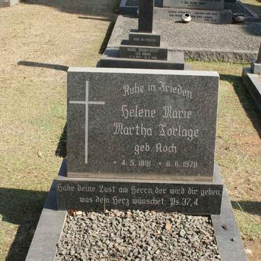 TORLAGE Helene Marie Martha nee ROCH 1891-1978