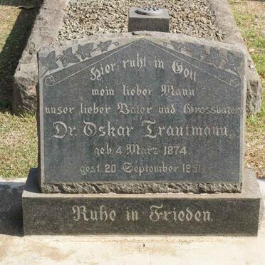TRAUTMANN Oskar 1874-1951