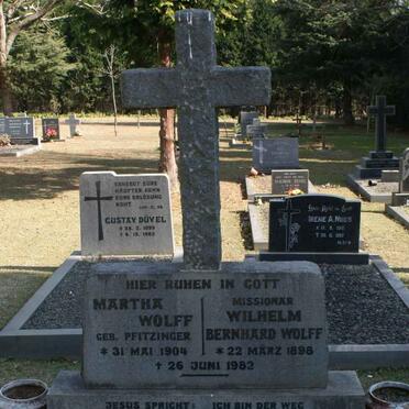 WOLFF Wilhelm Bernhard 1898-1982 &amp; Martha PFITZINGER 1904-1982