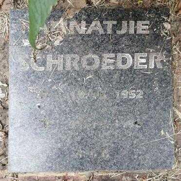 SCHROEDER Hannatjie 1952-1996