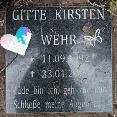 WEHR Gitte Kirsten 1992-2022