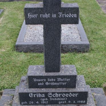 SCHROEDER Erika nee Dedekind 1912-1988