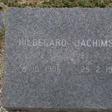 JACHIMSKY Hildegard 1906-1990