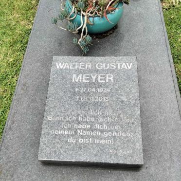 MEYER Walter Gustav 1924-2013