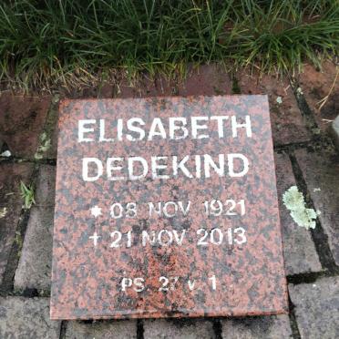 DEDEKIND Elisabeth 1921-2013