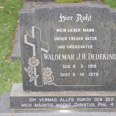 DEDEKIND Waldemar J.H. 1919-1979