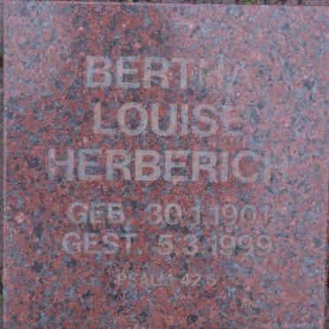 HERBERICH Bertha Louise 1901-1999
