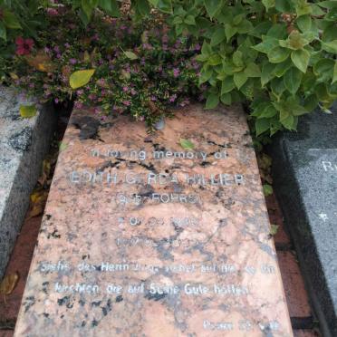 HILLIER Edith Gerda nee ROHRS 1946-2009